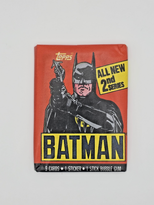 25 Sealed Packs Batman Cards and box – 1989 2nd Series Topps