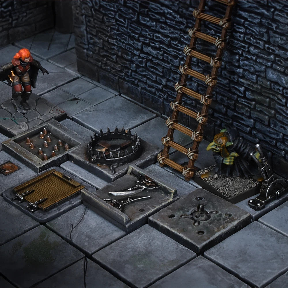 Mantic Games: Dungeon Traps Terrain Crate (7 Pieces) DnD Pathfinder