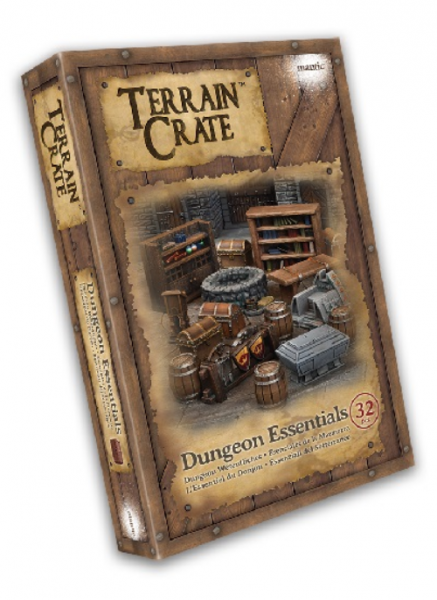 Mantic Games: Dungeon Essentials Terrain Crate (32 Pieces) DnD Pathfinder