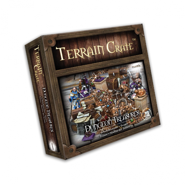 Mantic Games: Dungeon Treasures Terrain Crate (22 Pieces) DnD Pathfinder