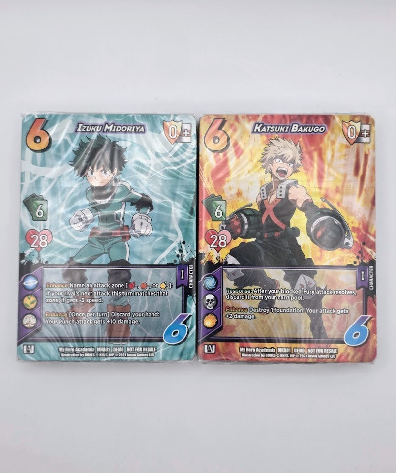 Universus Midoriya and Bakugo My Hero Academia (MHA) Promo Starter Decks