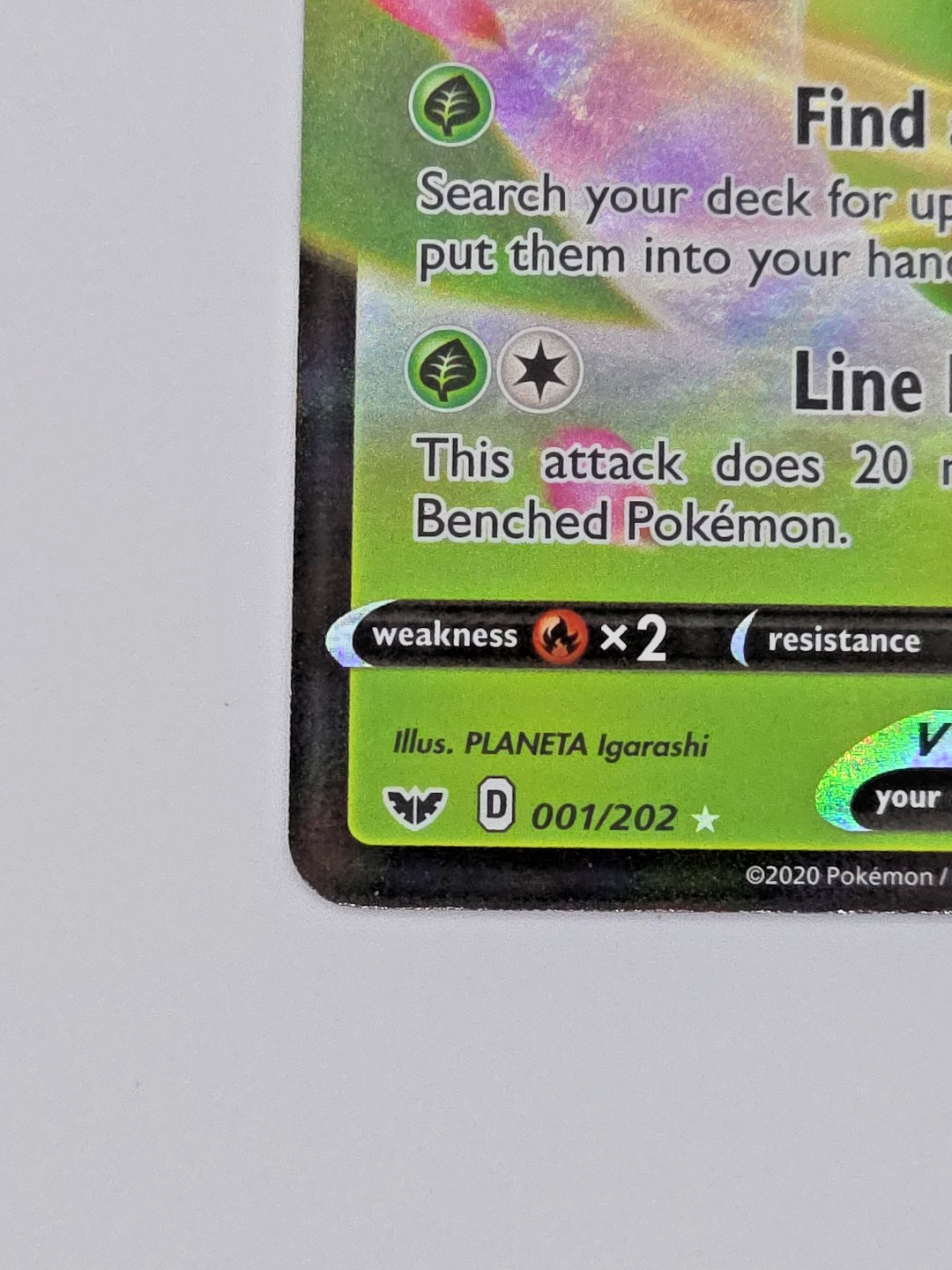 Celebi V 001/202 Swsh01: Sword & Shield Holo NM