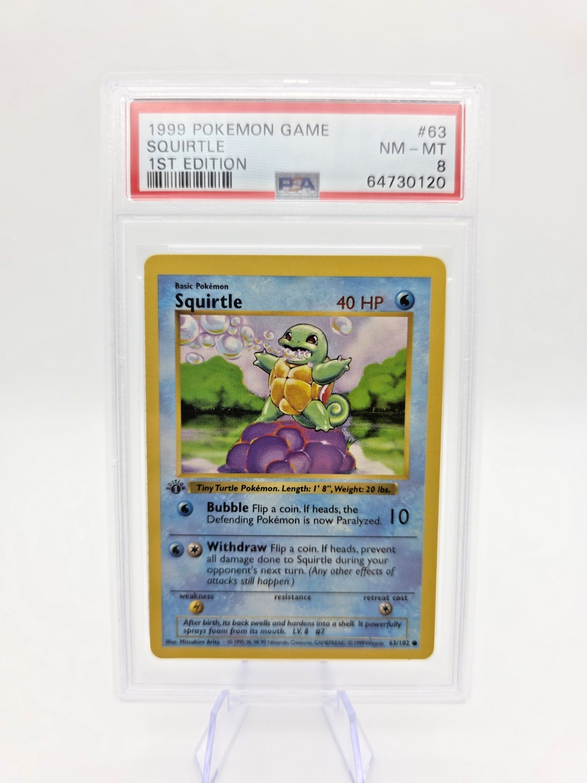 Squirtle 063/102 Base Set (Shadowless) Regular Near Mint