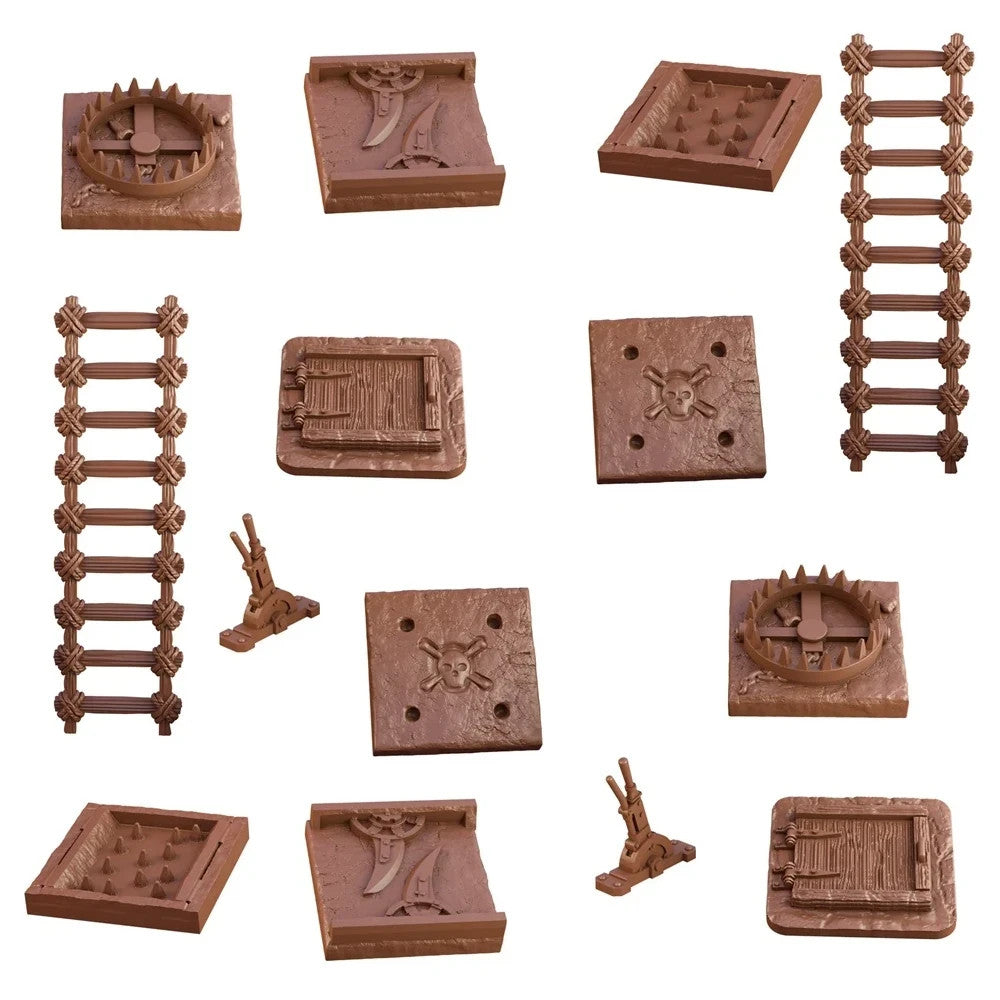Mantic Games: Dungeon Traps Terrain Crate (7 Pieces) DnD Pathfinder