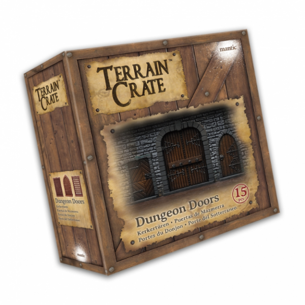 Mantic Games: Dungeon Doors Terrain Crate (15 Pieces) DnD Pathfinder