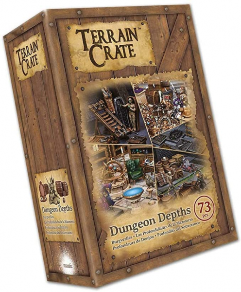 Mantic Games: Dungeon Depths Terrain Crate (73 Pieces) DnD Pathfinder