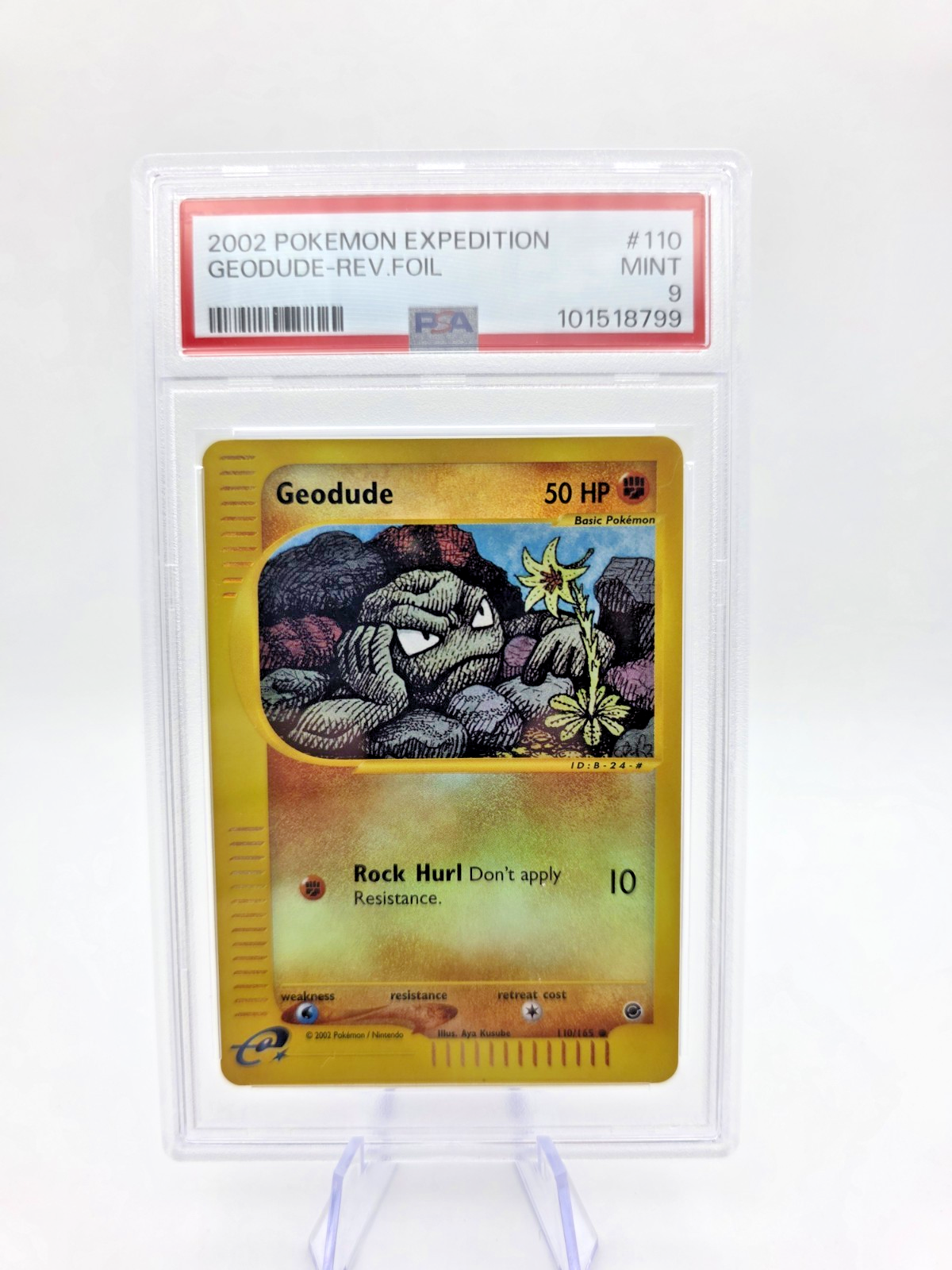 Geodude 110/165 Expedition Base Set Reverse Holo Mint