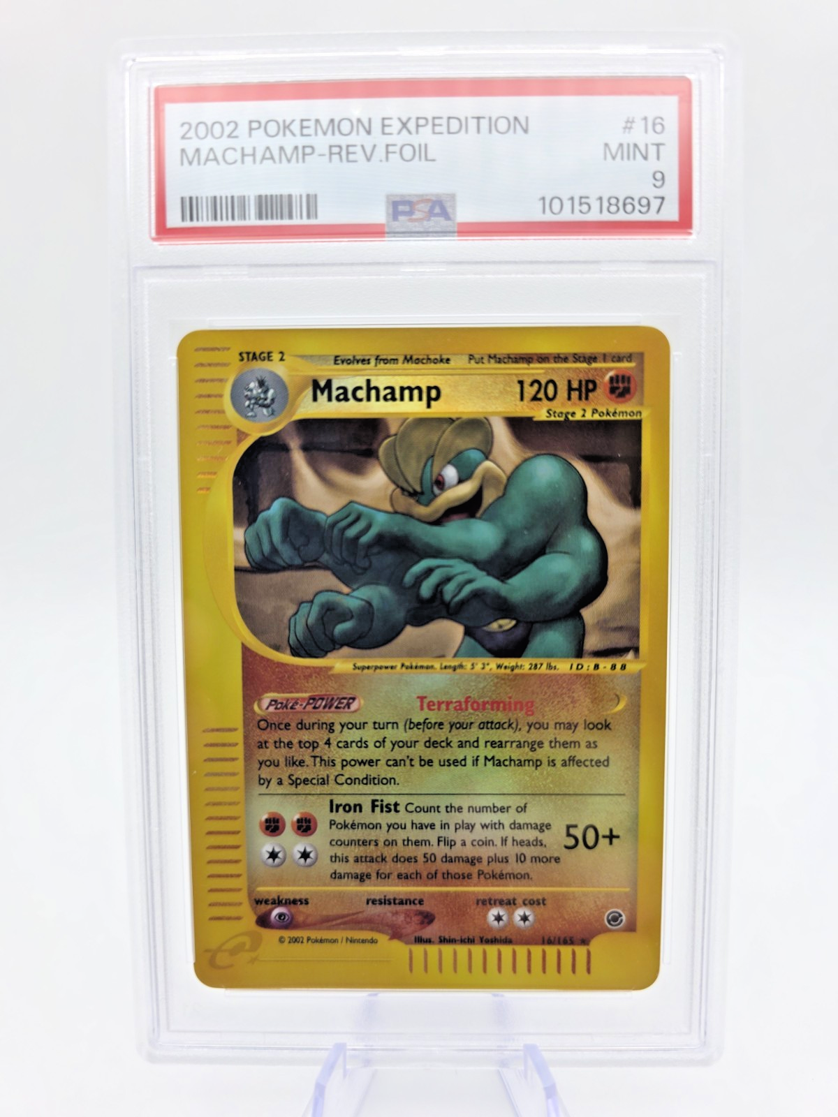 Machamp 016/165 Expedition Base Set Reverse Holo Mint