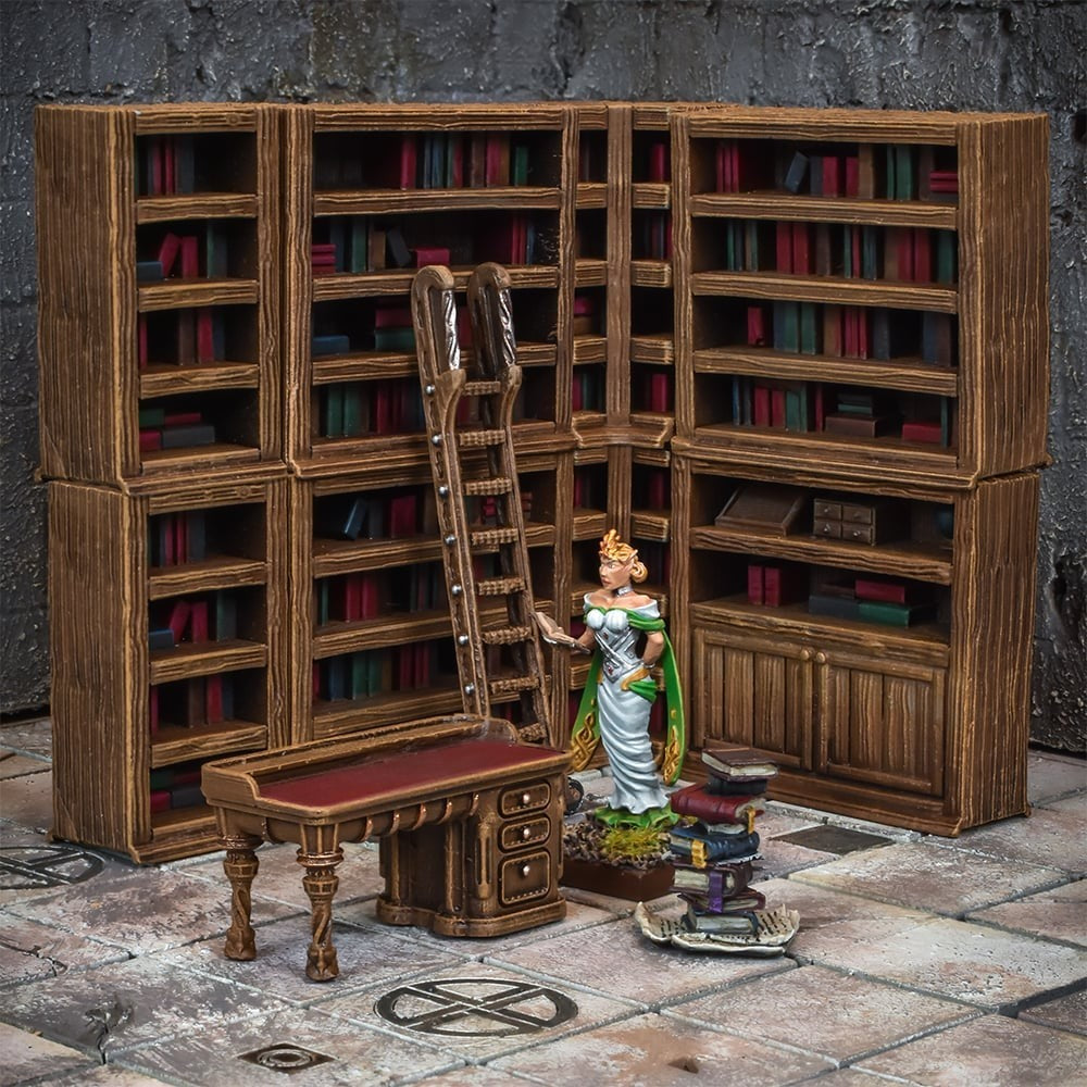Mantic Games: Arcane Library Terrain Crate (16 Pieces) DnD Pathfinder