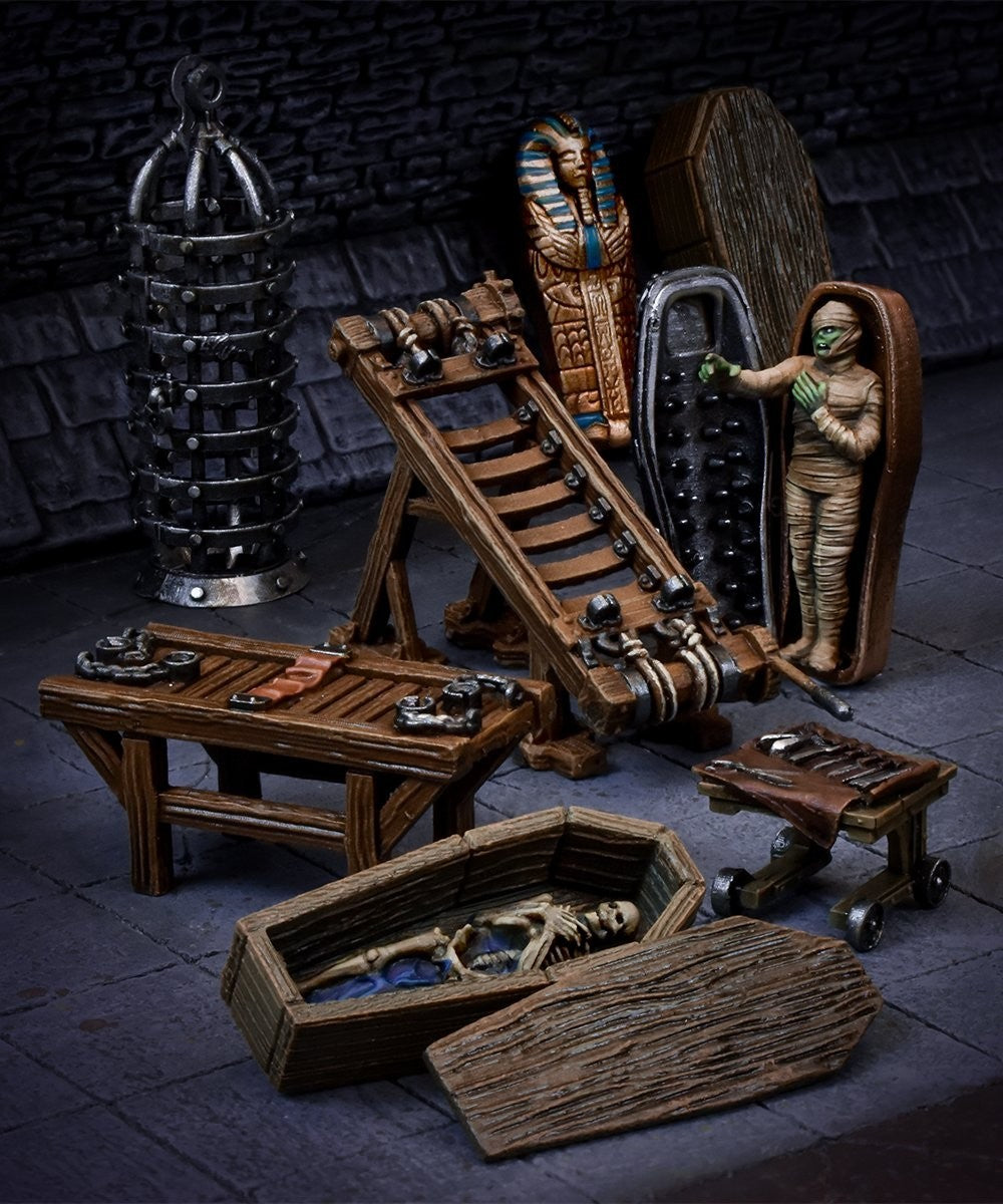 Mantic Games: Dungeon Depths Terrain Crate (73 Pieces) DnD Pathfinder