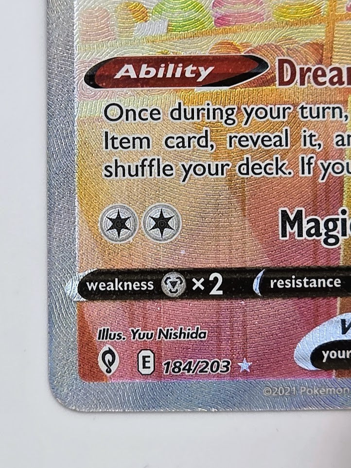 Sylveon V (Alternate Full Art) 184/203 SWSH07: Evolving Skies Holo