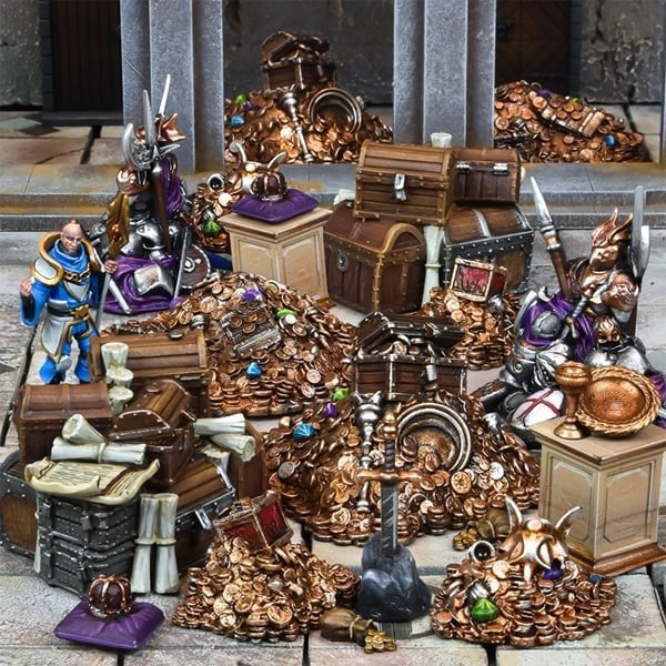 Mantic Games: Dungeon Depths Terrain Crate (73 Pieces) DnD Pathfinder