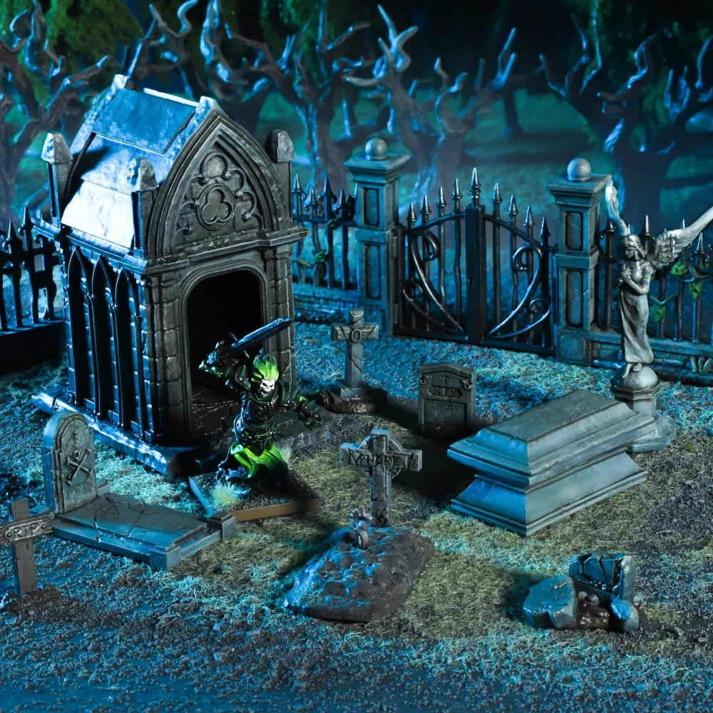 Mantic Games: Graveyard Terrain Crate (18 Pieces) DnD Pathfinder