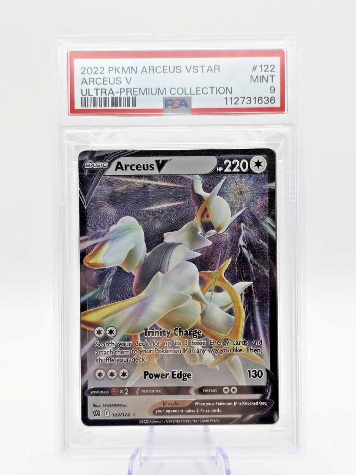 PSA 9 Sequential Arceus V/Arceus VSTAR (Metal Cards) Arceus UPC Promo Cards