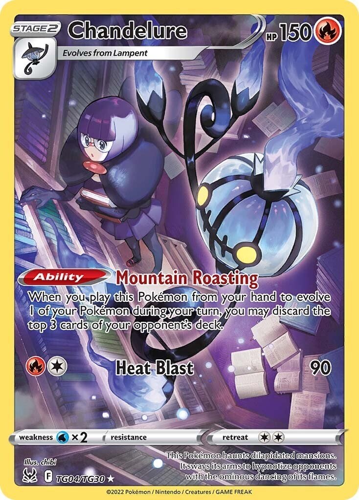 Chandelure TG04/TG30 Swsh11: Lost Origin Trainer Gallery Holo NM
