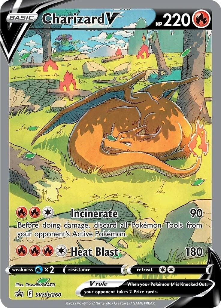 CGC 9 Charizard V SWSH260 SWSH: Sword & Shield Promo Cards Holo
