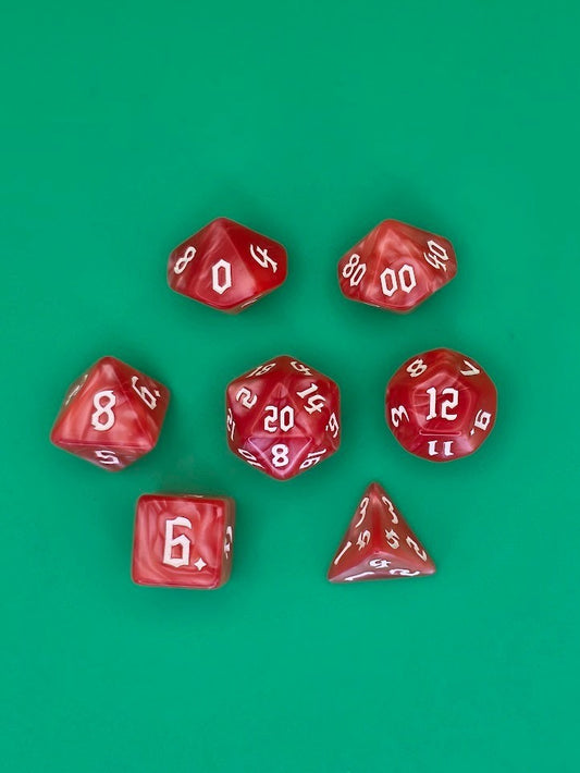 7PCS DND Dice Set "Bubblegum Bunch" Polyhedral Dice With Drawstring Bag for D&D