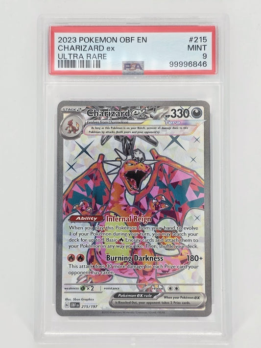 PSA 9 Charizard ex 215/197 SV03: Obsidian Flames Holo