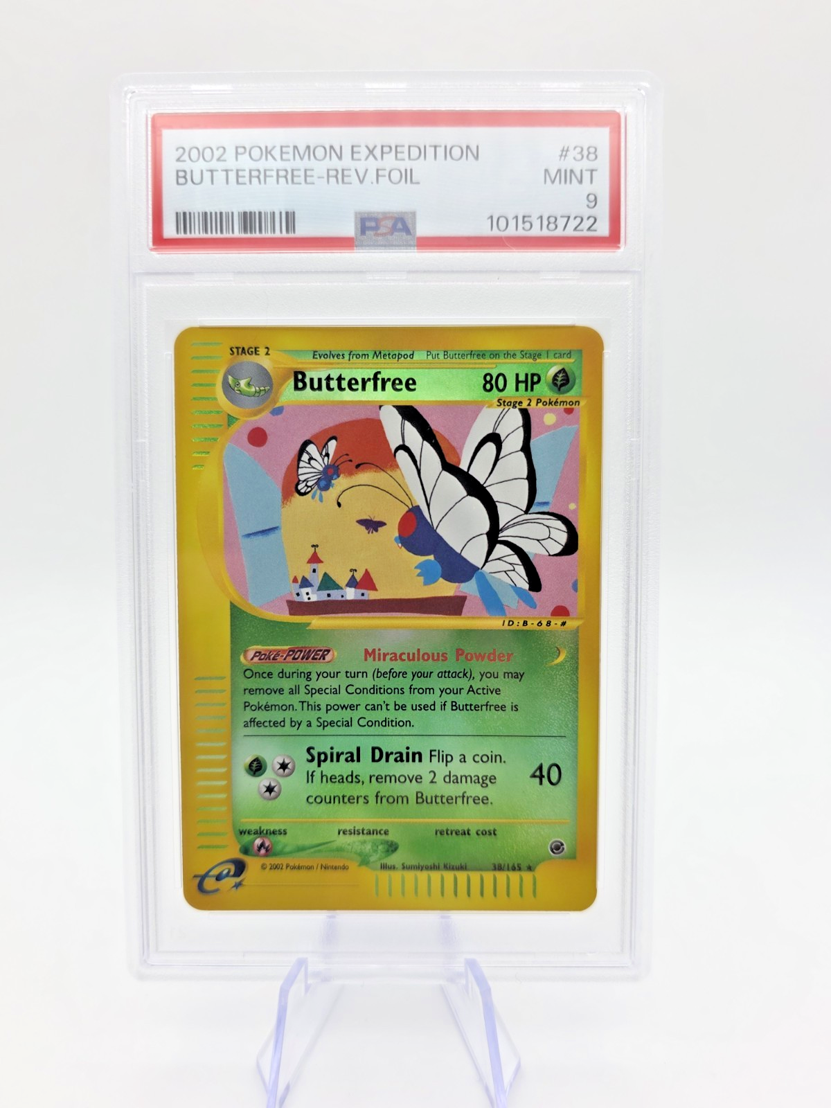 Butterfree 038/165 Expedition Base Set Reverse Holo Mint