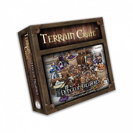 Mantic Games: Dungeon Treasures Terrain Crate (22 Pieces) DnD Pathfinder