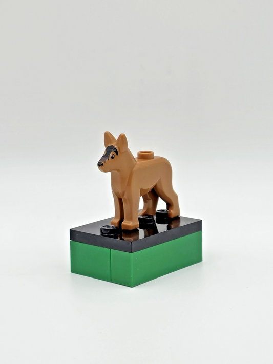 Lego Dog Alsatian German Shepherd With Black Eyes (92586pb01)