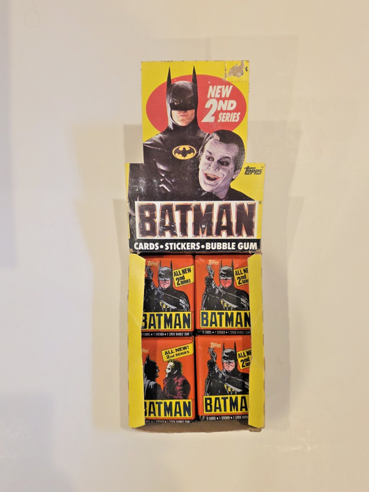 25 Sealed Packs Batman Cards and box – 1989 2nd Series Topps