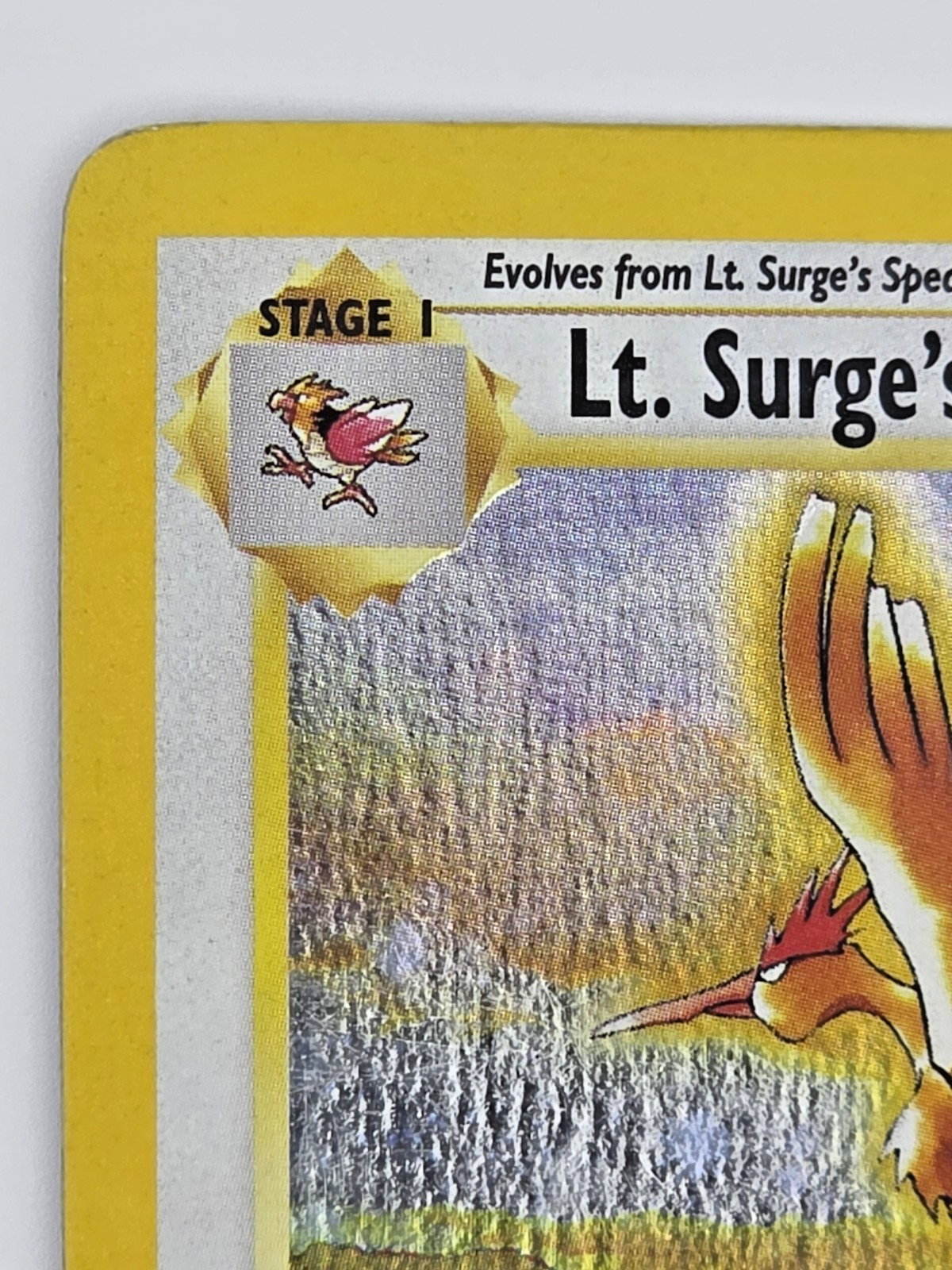 Lt. Surge's Fearow 7/132 Gym Heroes Holo