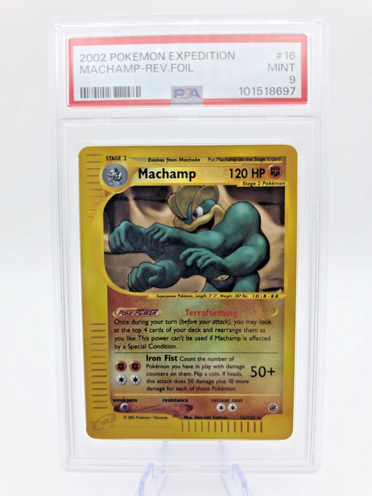 Machamp 016/165 Expedition Base Set Reverse Holo Mint