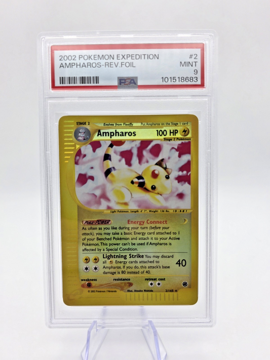 Ampharos 002/165 Expedition Base Set Reverse Holo Mint