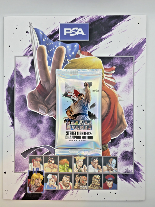 PSA June 2025 Magazine Street Fighter 2 KEN Issue with Promo Card Pack