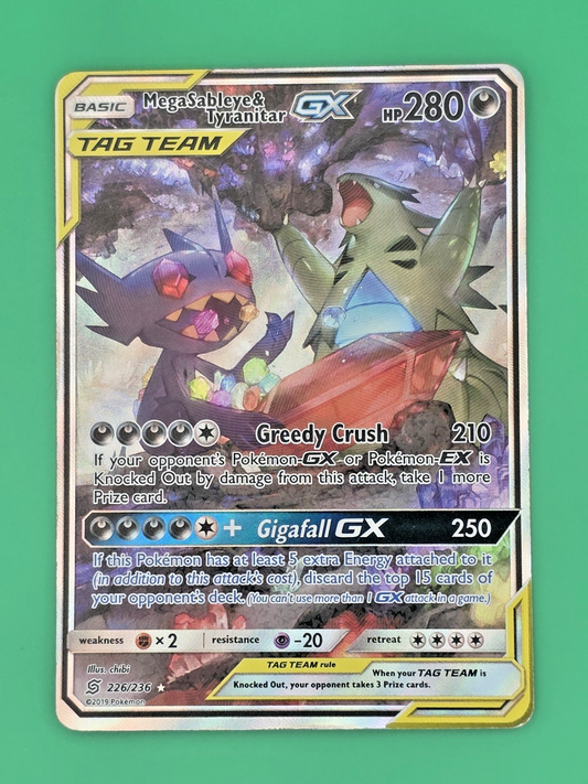 MP Mega Sableye & Tyranitar GX (Alternate Full Art) 226/236 Unified Minds Holo