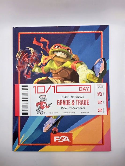PSA Magazine September 2025 TMNT Michelangelo Volume 18  & PSA ticket 10/10/25