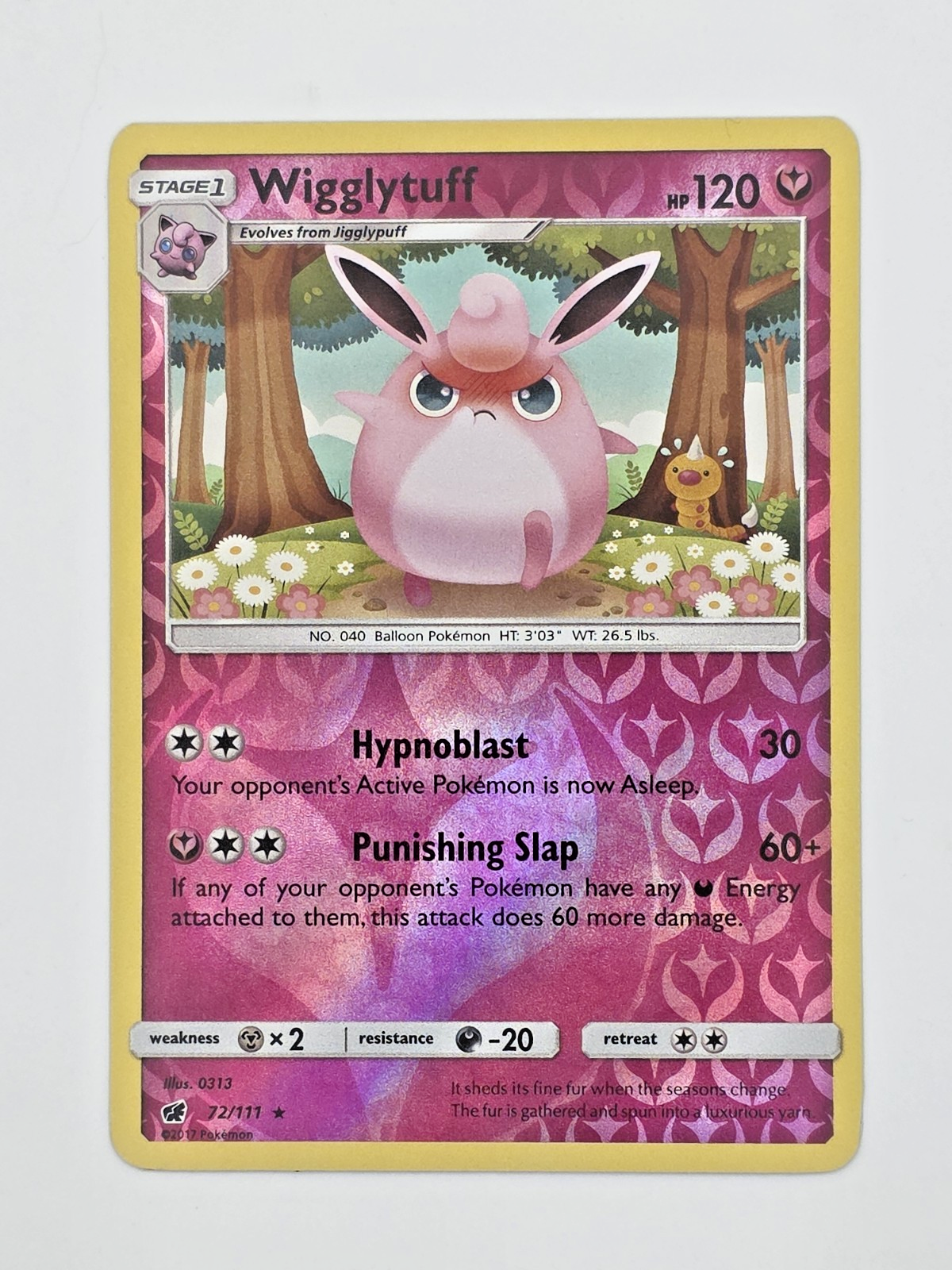 Wigglytuff 72/111 Crimson Invasion Reverse Holo