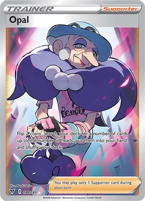 Opal (Full Art) 184/185 Swsh04: Vivid Voltage Holo NM