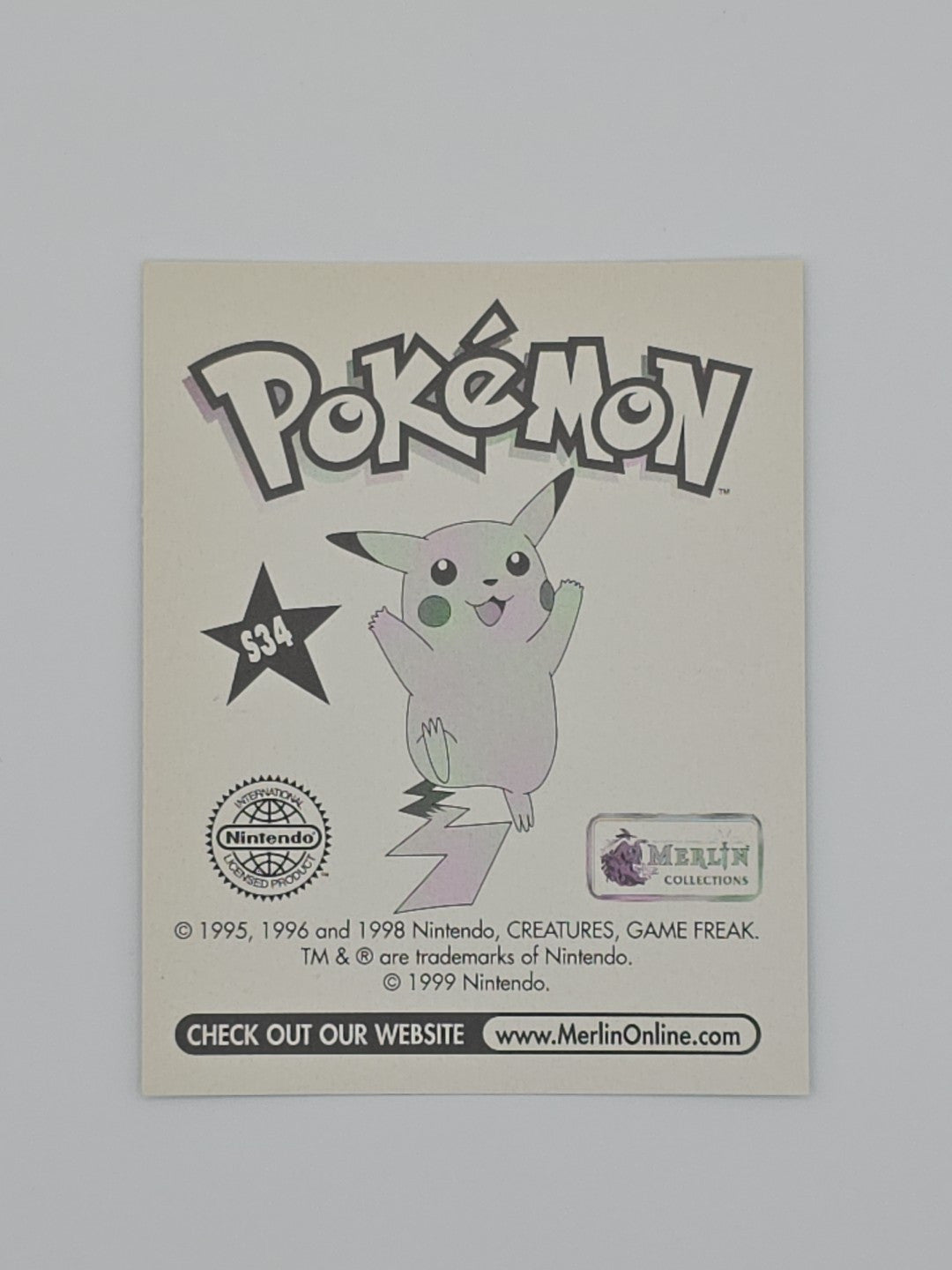 Nurse Joy  Merlin S34 Holo Foil Prism Pokemon Sticker