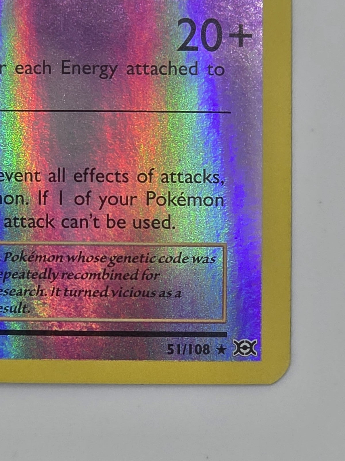 Mewtwo 51/108 Evolutions Reverse Holo LP